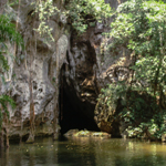 Canoeing through Barton Creek Cave, Belize