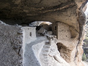 Inside Gila Cliff Dwellings