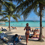 Sunny Akumal Beach, Mexico