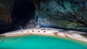 A Cave with A Beach